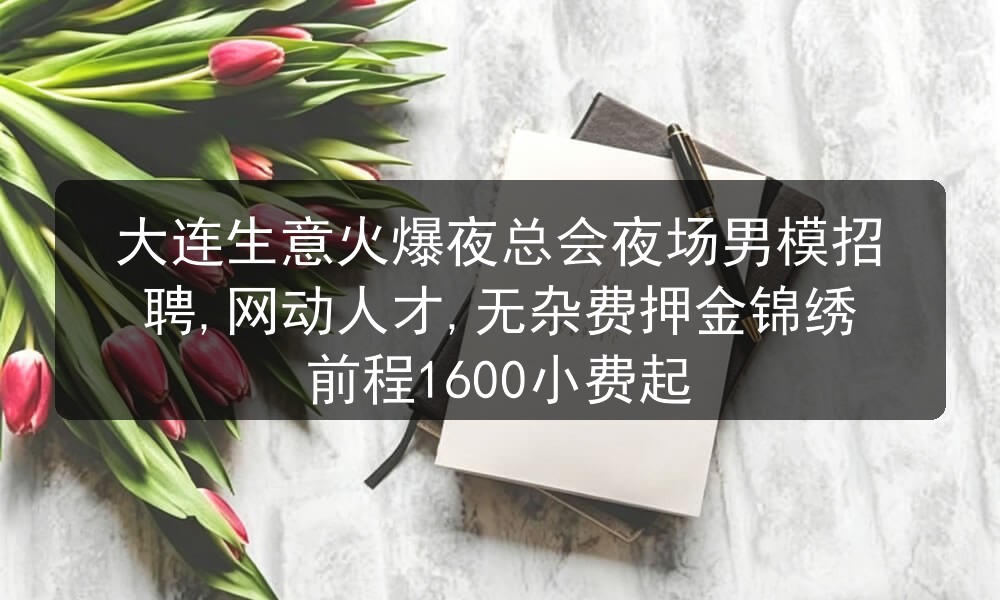 大连生意火爆夜总会夜场男模招聘,网动人才,无杂费押